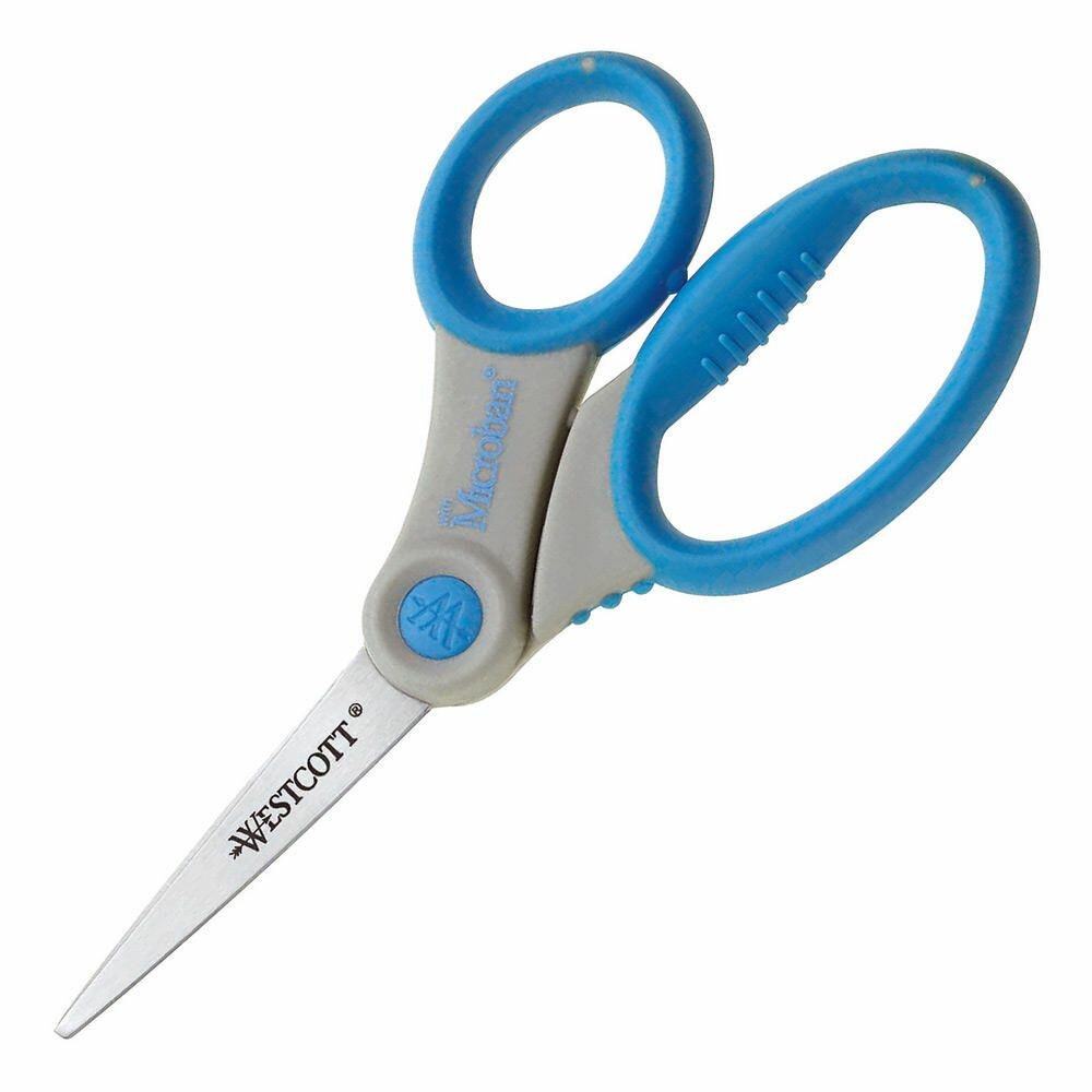 Westcott Ciseaux WESTCOTT Microban® ambidextres - Longueur 15,5 cm